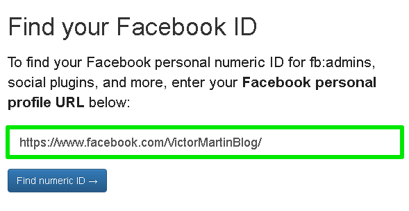 Find your Facebook ID